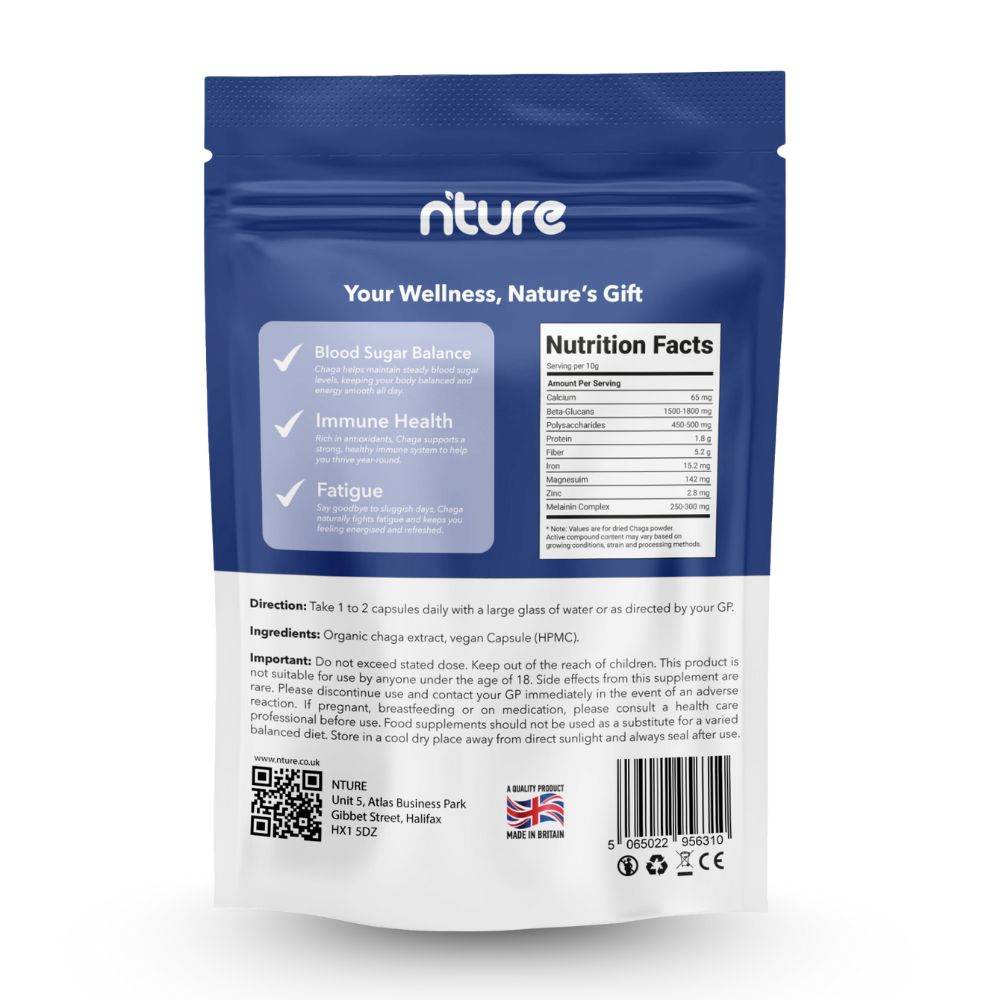 Chaga Mushroom Capsules - Nture