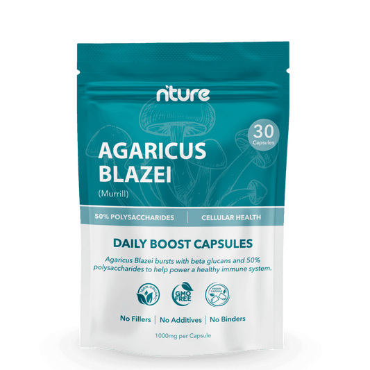 Agaricus Blazei Mushroom Capsules - Nture