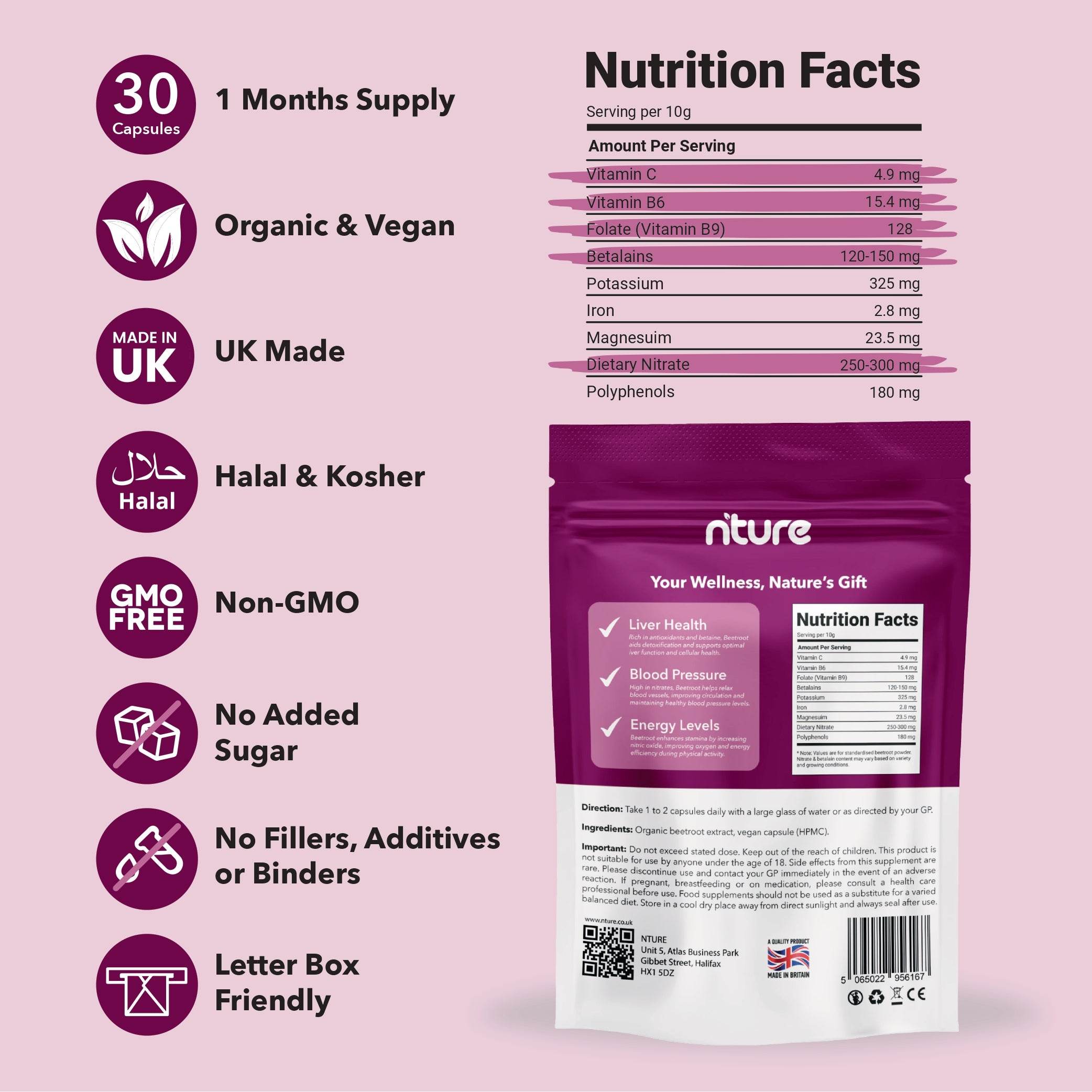 Beetroot Capsules - Nture