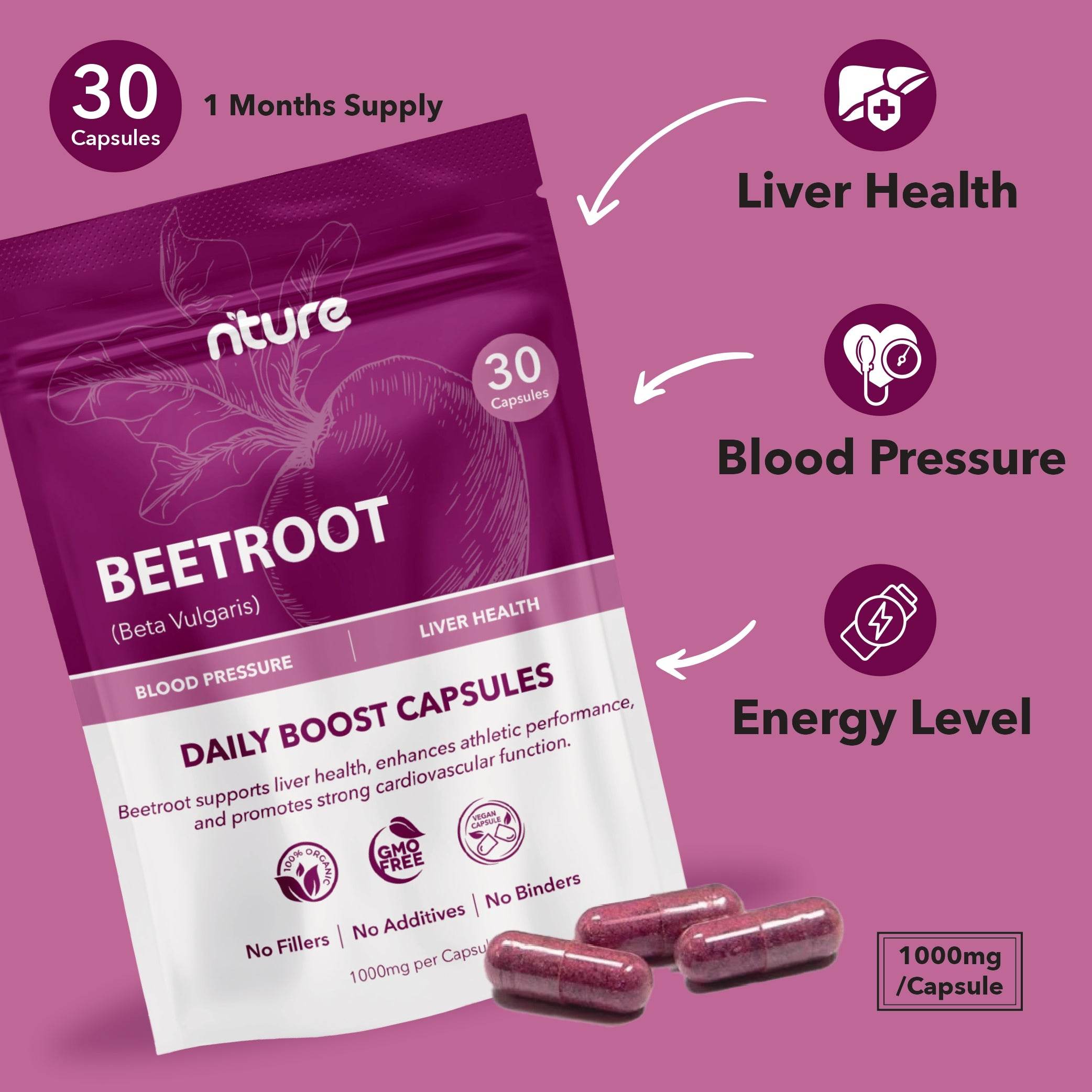 Beetroot Capsules - Nture