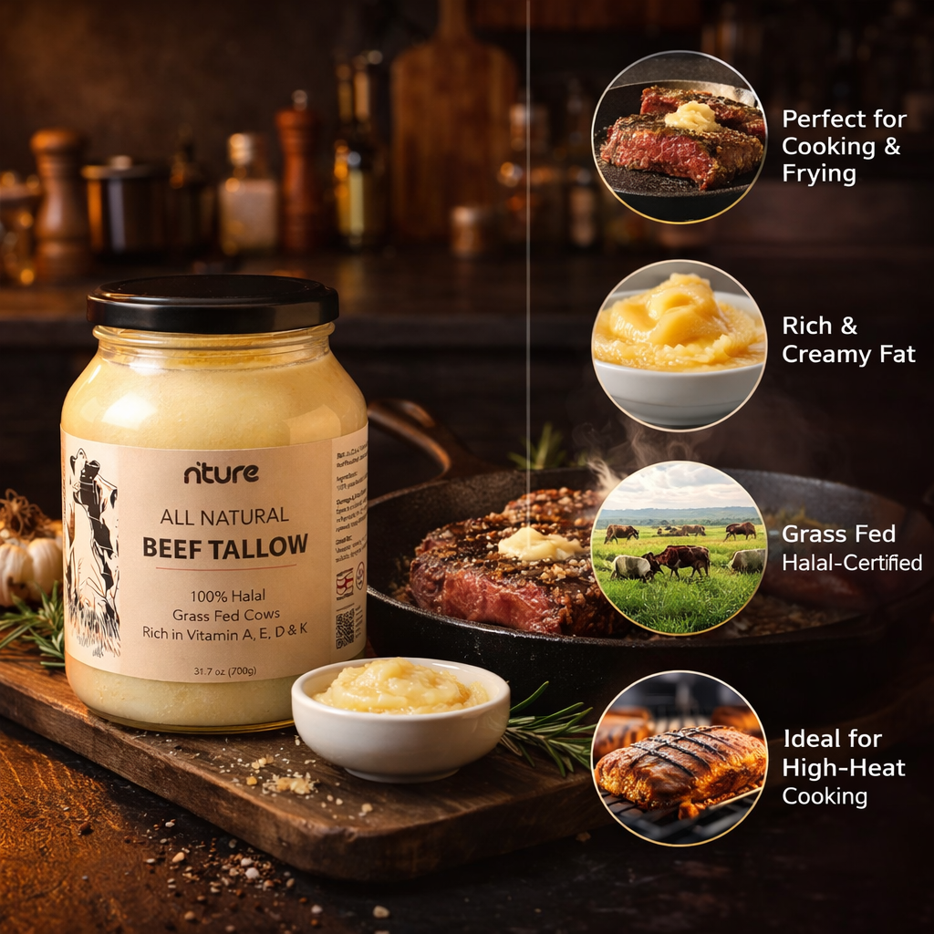 Beef Tallow UK — Grass Fed, Halal & Organic