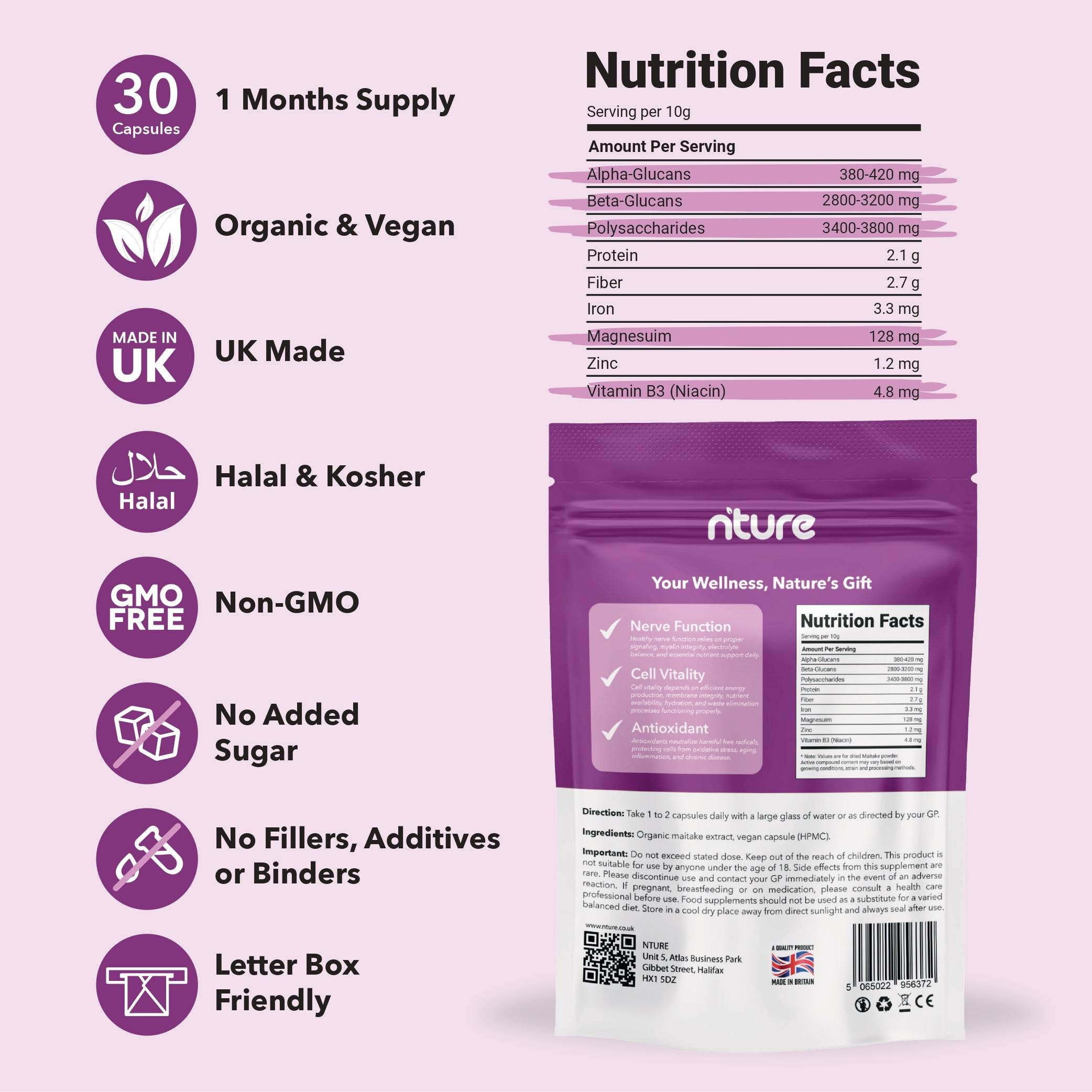 Maitake Mushroom Supplement - Nture